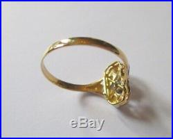 Ravissante bague ancienne Art Déco Diamants Gold or 18 carats 750