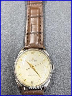 SEIKO MARVEL ancien modèle remontage manuel acier inoxydable 17 bijoux vintage