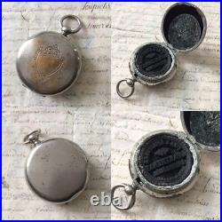 Sceau Cachet Ancien Dans Boite Façon Montre De Gousset XIXè VICTORIAN Seal 19thC