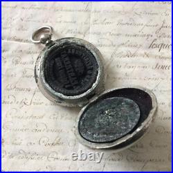 Sceau Cachet Ancien Dans Boite Façon Montre De Gousset XIXè VICTORIAN Seal 19thC