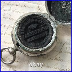 Sceau Cachet Ancien Dans Boite Façon Montre De Gousset XIXè VICTORIAN Seal 19thC