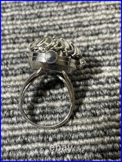 Seiko Ring Watch Remontage Main Ancien Fonctionne Rare Bijoux Montre