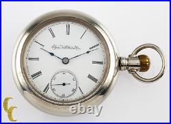 Silveroid Elgin Ancien Ouvert Visage Poche Montre Grade 96 Taille 18 7 Bijou