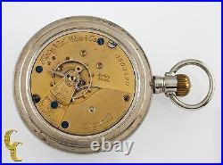 Silveroid Elgin Ancien Ouvert Visage Poche Montre Grade 96 Taille 18 7 Bijou