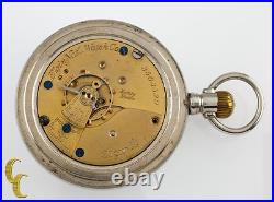 Silveroid Elgin Ancien Ouvert Visage Poche Montre Grade 96 Taille 18 7 Bijou