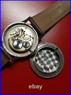 Splendide ancienne montre homme ZENITH acier TBE Fonctionne