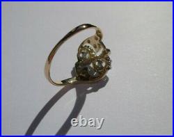 Splendide bague ancienne Toi et Moi diamants Or 18 carats gold 750 & platine