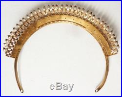 Tiare Peigne diadème 19e siècle comb tiara peineta bijou ancien couronne