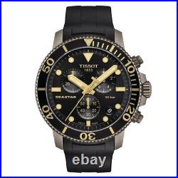 Tissot Men's Seastar Chronograph Black Rubber Watch T1204173705101 (WARRANTY)