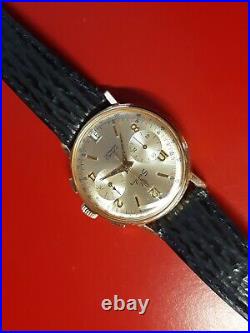 Très belle ancienne montre homme Chronograph SANDOZ Suisse fonctionne