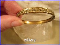 Vintage Antique Hayward Baby Child's 12K Rolled Gold Plate Art Nouveau Bracelet
