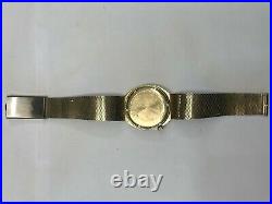 Vintage Bulova Accutron 10kt or jaune rempli de cas B77624 Femme Bracelet Montre
