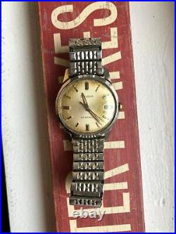 Vintage Bulova Manual Wind patine Dial Watch