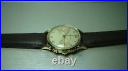 Vintage Marvin Chronographe winding plaqué or Cal 775 Old utilisé Bracelet Montre Ah