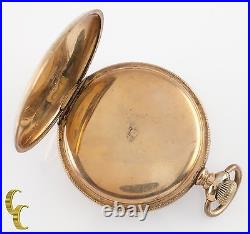 Waltham Ancien Complet Hunter or Rempli Poche Montre Gr 610 Taille 16 7 Bijou