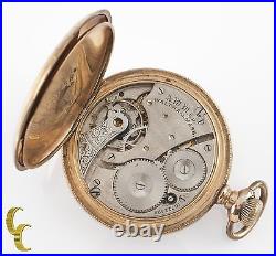 Waltham Ancien Complet Hunter or Rempli Poche Montre Gr 610 Taille 16 7 Bijou